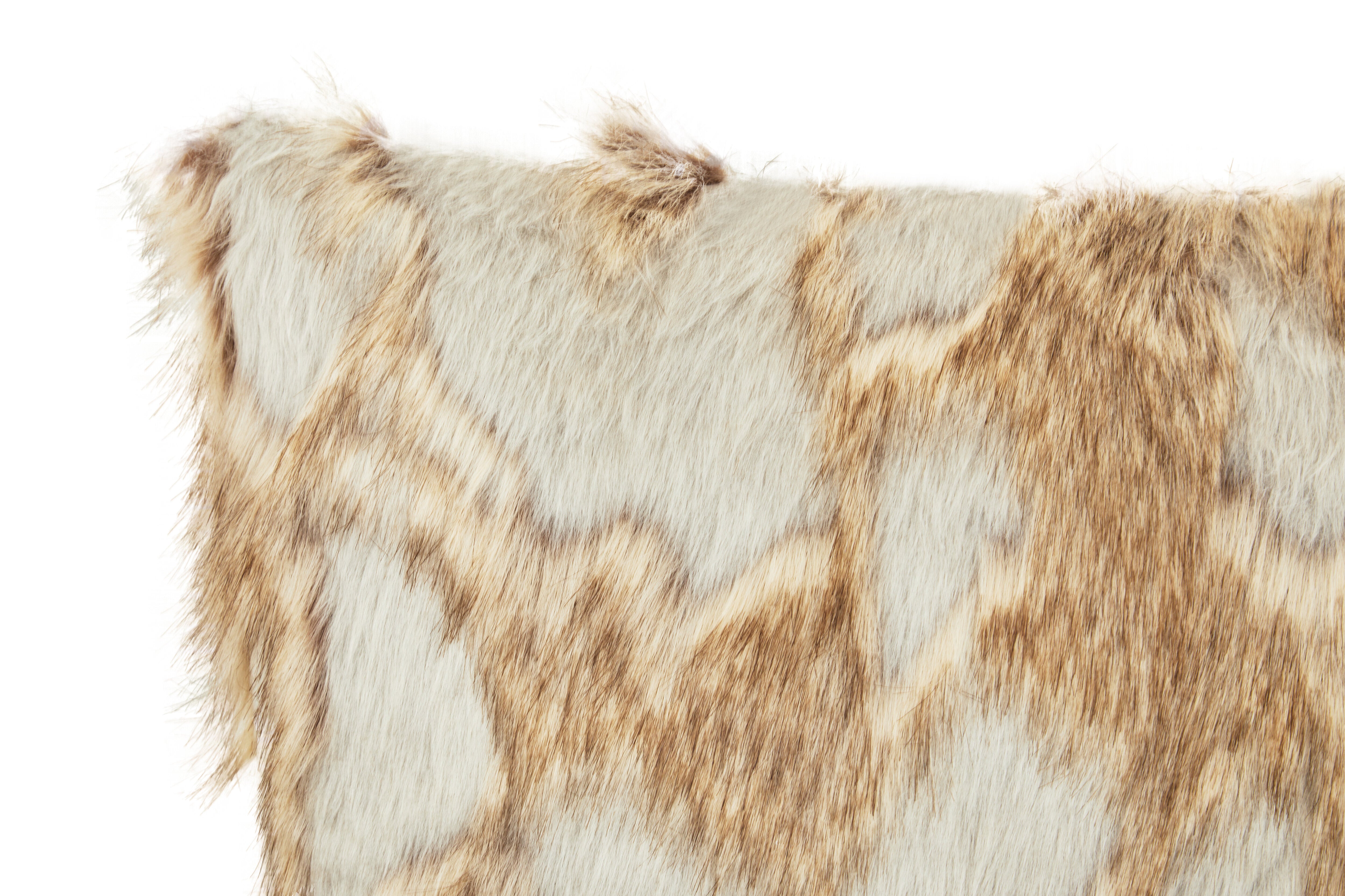 Mindy Lamina Grey & Natural Fur Cushion